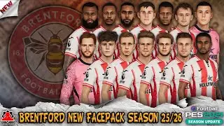Brentford New Facepack Season 2025/26 - PES 2021 & Football Life 2025