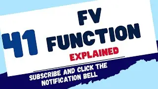 The FV Function in Excel - Explained!
