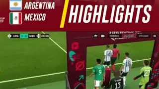 Argentina vs Mexico world cup Highlights |efootball23| #efootball23 #fifa #pes #fifa22