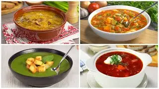 Вкусные и полезные СУПЫ ИЗ ОВОЩЕЙ без мяса и рыбы. 4 рецепта от Всегда Вкусно!