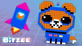 Can Bitzee dog blast into outer space?