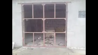 Бюджетные распашные ворота для гаража своими руками