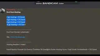 Bedava Hosting | Gelişmiş Site Kurma | Discord