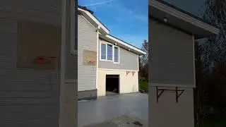пристройка над гаражом. дополнительная комната к дому. в доме.