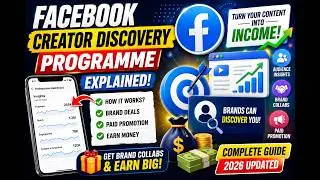 Facebook Creator Discovery Programme Explained | How to Get Brand Deals on Facebook (2026 Guide) !!