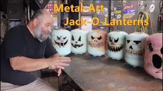 Halloween Metal Art Jack-O-Lanterns #blacksmith #welding #plasmacutting #halloween