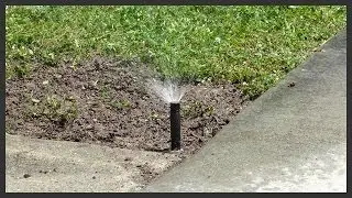 Broken sprinkler spray head repair