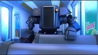 Агент Али сражается против робота