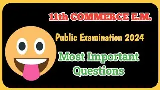 11th Commerce - Public Exam 2024 - Important 2 3 & 5 Mark Questions (TM) @GPTeach#11thpublicexam