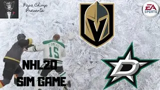 Vegas Vs Dallas | EA Sports NHL 20 Make up Sim