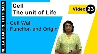 Cell - The Unit of Life | NEET | Cell Wall - Function and Origin | Neela Bakore Tutorials