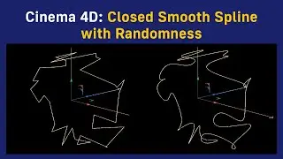 Cinema 4D: Closed Smooth Spline with Randomness