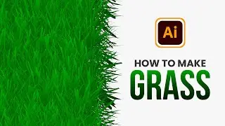 Easiest Way to Create GRASS in ILLUSTRATOR | Illustrator Tutorial