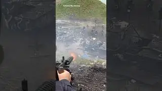 Shooting Browning belt Fed pov                Columbia War Machine