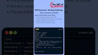 PHP : 8/30 MySQL Insert Data 