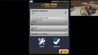 DSX 5000 CableAnalyzer Setting a Reference: By Fluke Networks