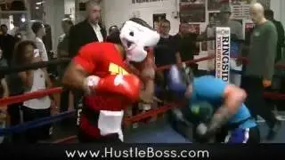 Undefeated Jeremy 'J Flash' Nichols sparring Taylor Larson at Johnny Tocco's