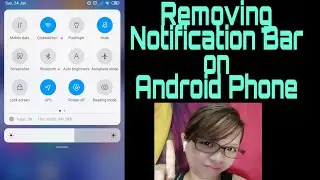 HOW TO REMOVE NOTIFICATION BAR ON ANDROID ( Redmi Note 8)