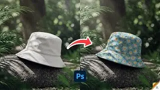 Basket hat mockup in Photoshop