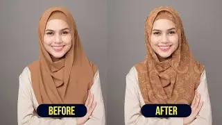 Cara Menambahkan Motif pada Hijab di Photoshop | Tutorial Terbaru 2022
