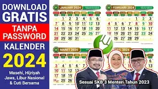 Template Kalender 2024 - Free CDR CorelDraw File #edukasigrafis