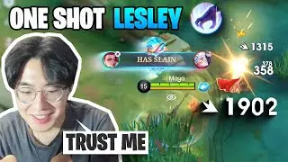 This is Why Lesley is ASSASSIN marksman | Mobile Legends