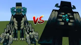 T- Rex Warden vs Titan Warden in Minecraft Mob Battle