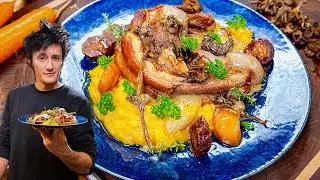 Tendrons de veau, sauce aux chanterelles, purée d'automne  - Chez Jigmé