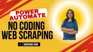 🚀 Web Scraping with Power Automate | Extract & Save Web Data to Excel Easily in Hindi!