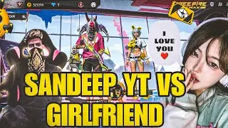 Sandeep yt Vs Girlfriend / 1 Vs 1 custom challenge🔥/free fire full gameplay / #gaming #gamingvideos