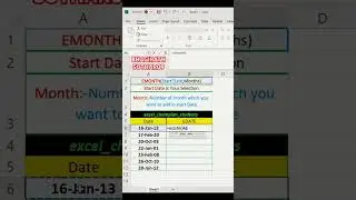Excel Tips & Tricks |  Excel Formula Shorts | #YTShorts #excel #excelshorts #shorts