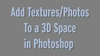Adding Images and Textures to Dimensional Spaces in Photoshop