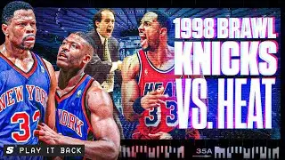 1998 Knicks-Heat Brawl | Jeff Van Gundy vs. Alonzo Mourning’s Leg