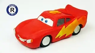SCULPTING CAR. HOW TO SCULPT MCQUEEN? LIGHTING MCQUEEN. CARS. CAR FROM PLASTICINE. | 