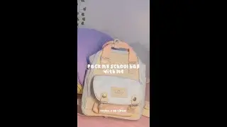 🧸✨ shorts: 🫧🌷pack my school bag with me 🎀🎧