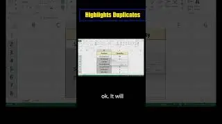 🚨 How to Highlight Duplicates in Excel Using Conditional Formatting 🚨 #excel  #ExcelTipsAndTricks