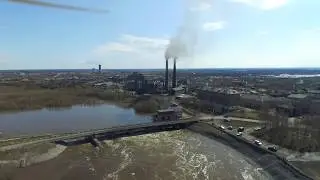Половодье Инта 5 июня 2017. DJI Phantom 3