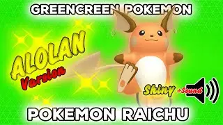Pokemon Shiny Raichu Alolan | GreenScreen | Pokémon GO | 👍POGOTUBE✅✨