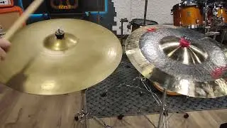 Zildjian A Custom 20 Ride and T Cymbals - Kevin Paradis signature ride 20 comparison
