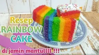 Resep RAINBOW CAKE dijamin lembut