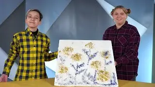 Майстерня Картина з будівельної суміші на плитці для стелі