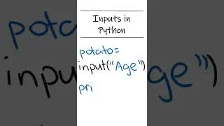 Inputs in Python 