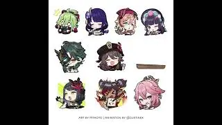 Genshin Impact Fan Animated Stickers/Emotes for Discord