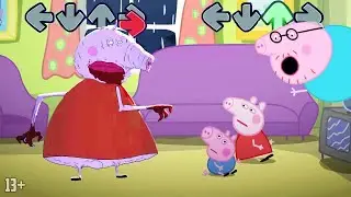 Horror Peppa Pig Love Mommy in Friday Night Funkin be like || Muddy Puddles Funkin