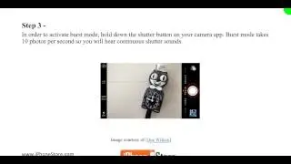 How to Use Burst Mode