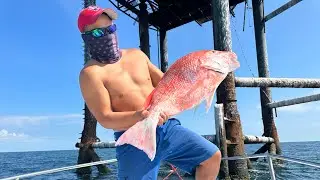 Sweet! 2024 opening! Took my kids fishing for Texas State Water Monster Red Snappers!
