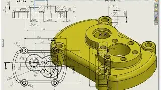 Cover pump example #1| SolidWorks - Exercise - 2D into 3D Modeling |