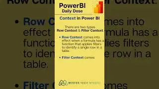 Context in Power BI  | PowerBI Desktop | #powerbi #powerbipro
