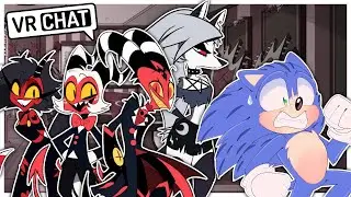 Movie Sonic Meets Blitzo And The Gang In VRCHAT!!