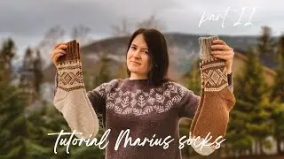 НОРВЕЖСКИЕ НОСКИ МАРИУС | ПЯТКА БУМЕРАНГ | МАСТЕР-КЛАСС ПО ВЯЗАНИЮ НОСКОВ С ЖАККАРДОМ 